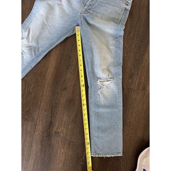 Mother Jeans Womens 27 Blue The Dazzler Ankle Denim Button Fly So Cute! - Picture 9 of 9